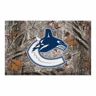 Fan Mats  LLC Vancouver Canucks Camo Scraper Mat Camo