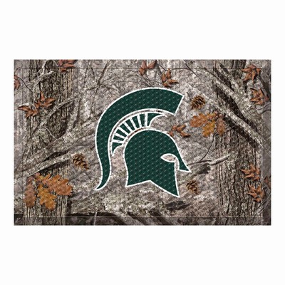 Fan Mats  LLC Michigan State Spartans Scraper Mat Camo