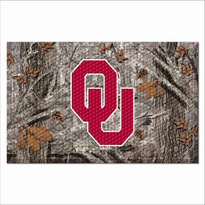 Fan Mats  LLC Oklahoma Sooners Camo Scraper Mat Camo