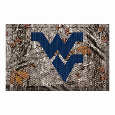 Fan Mats  LLC West Virginia Mountaineers Scraper Mat Camo