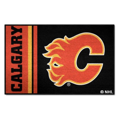 Fan Mats  LLC Calgary Flames Starter Mat Uniform Red