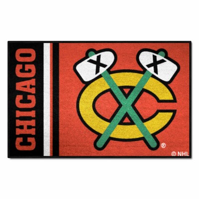 Fan Mats  LLC Chicago Blackhawks Starter Mat Uniform Red