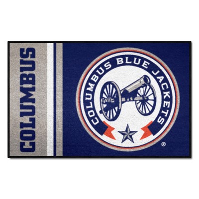 Fan Mats  LLC Columbus Blue Jackets Starter Mat Uniform Navy