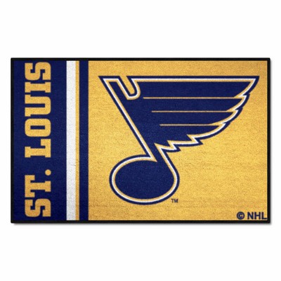 Fan Mats  LLC St. Louis Blues Starter Mat Uniform Yellow