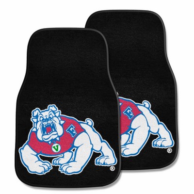 Fan Mats  LLC Fresno State Bulldogs 2-pc Carpet Car Mat Set Black