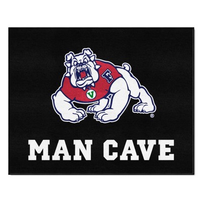 Fan Mats  LLC Fresno State Bulldogs All-Star Mat Man Cave Black