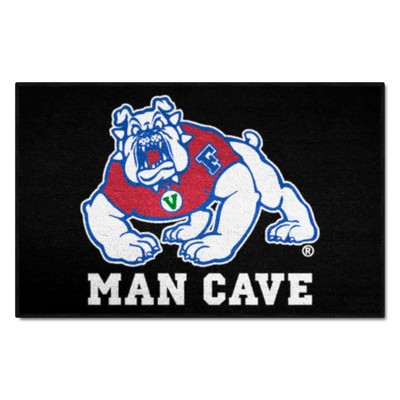 Fan Mats  LLC Fresno State Bulldogs Starter Mat Man Cave Black