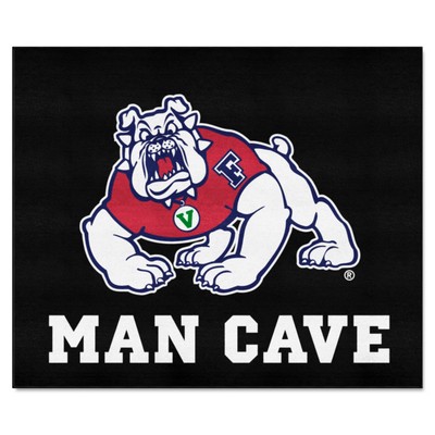 Fan Mats  LLC Fresno State Bulldogs Tailgater Mat Man Cave Black