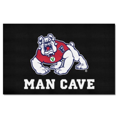 Fan Mats  LLC Fresno State Bulldogs Ulti-Mat Man Cave Black