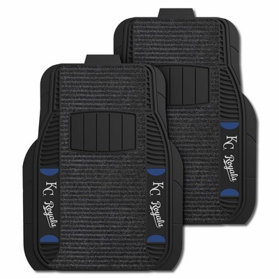 Fan Mats  LLC Kansas City Royals 2-pc Deluxe Car Mat Set Black