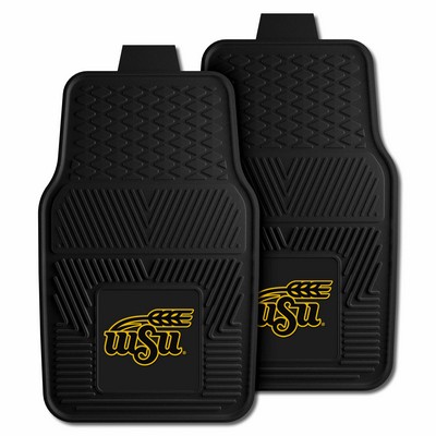 Fan Mats  LLC Wichita State Shockers 2-pc Vinyl Car Mat Set Black