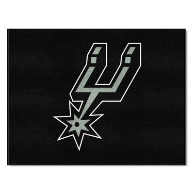 Fan Mats  LLC San Antonio Spurs All-Star Mat Black