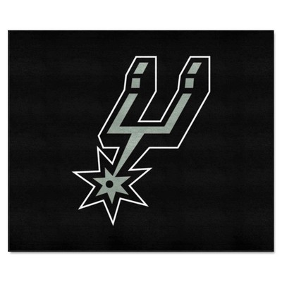 Fan Mats  LLC San Antonio Spurs Tailgater Mat Black