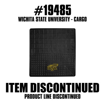 Fan Mats  LLC Wichita State Shockers Heavy Duty Vinyl Cargo Mat Black