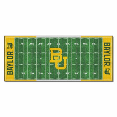 Fan Mats  LLC Baylor Bears Football Field Runner Green