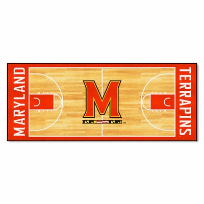 Fan Mats  LLC Maryland Terrapins NCAA Basketball Runner Red