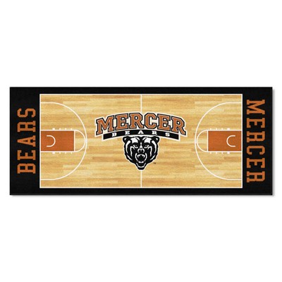 Fan Mats  LLC Mercer Bears NCAA Basketball Runner Black