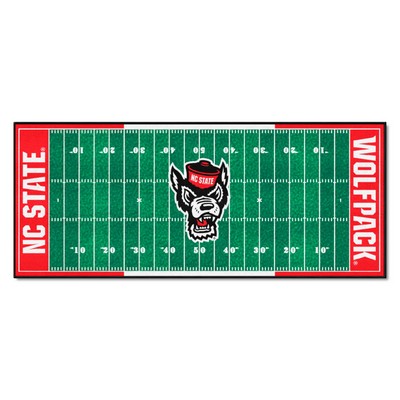 Fan Mats  LLC NC State Wolfpack Football Field Runner Green