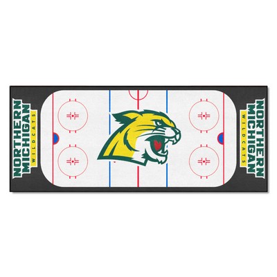 Fan Mats  LLC Northern Michigan Wildcats Rink Runner Green