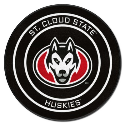 Fan Mats  LLC St. Cloud State Huskies Puck Mat Black