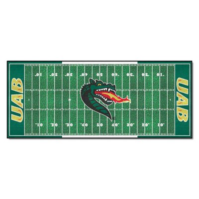 Fan Mats  LLC UAB Blazers Football Field Runner Green