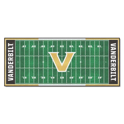 Fan Mats  LLC Vanderbilt Commodores Football Field Runner Green