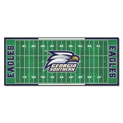 Fan Mats  LLC Georgia Southern Eagles Football Field Runner Green