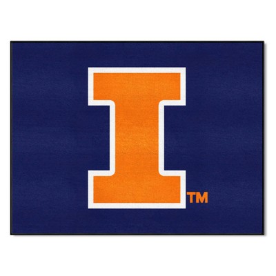 Fan Mats  LLC Illinois Illini All-Star Mat Blue