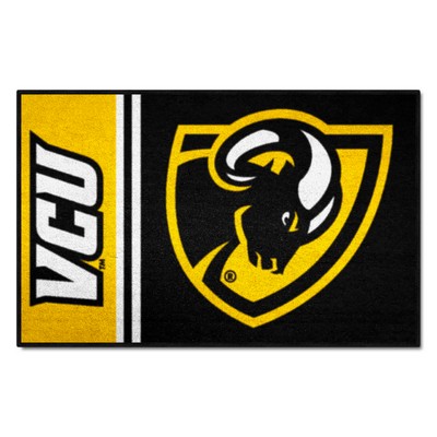 Fan Mats  LLC VCU Rams Starter Mat Uniform Black