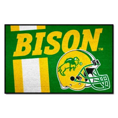 Fan Mats  LLC North Dakota State Bison Starter Mat Uniform Green