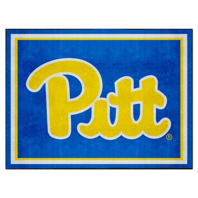 Fan Mats  LLC Pitt Panthers 8x10 Rug Navy