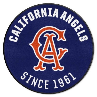 Fan Mats  LLC Anaheim Angels Roundel Mat Retro Navy