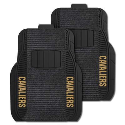 Fan Mats  LLC Cleveland Cavaliers 2-pc Deluxe Car Mat Set Black