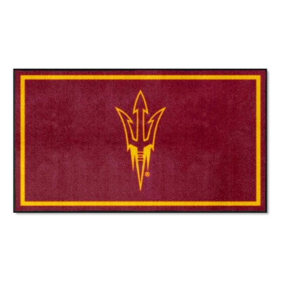 Fan Mats  LLC Arizona State Sun Devils 3x5 Rug Maroon