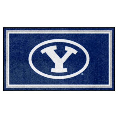 Fan Mats  LLC BYU Cougars 3x5 Rug Blue