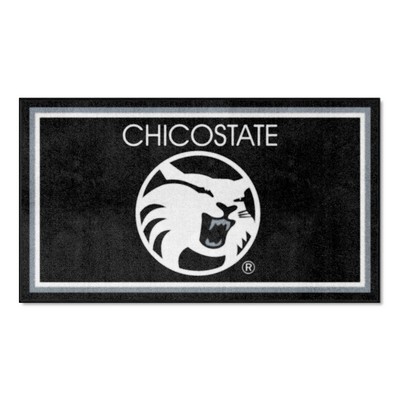 Fan Mats  LLC Cal State Chico Wildcats 3x5 Rug Black