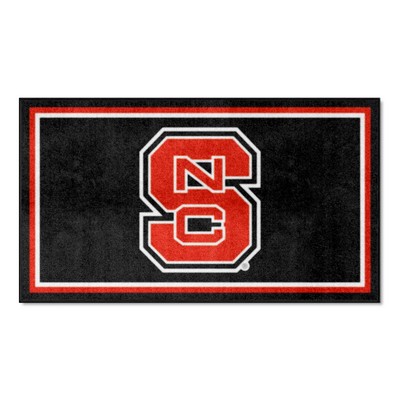 Fan Mats  LLC NC State Wolfpack 3x5 Rug Black