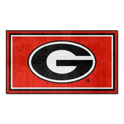 Fan Mats  LLC Georgia Bulldogs 3x5 Rug Red