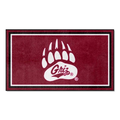 Fan Mats  LLC Montana Grizzlies 3x5 Rug Maroon