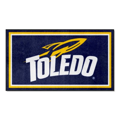 Fan Mats  LLC Toledo Rockets 3x5 Rug Blue