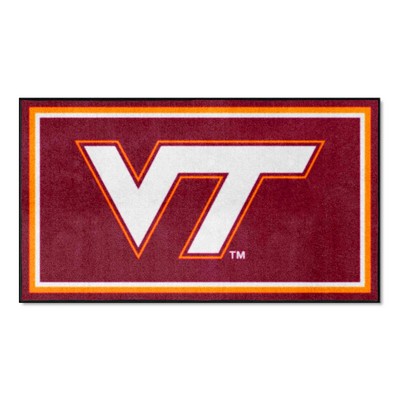 Fan Mats  LLC Virginia Tech Hokies 3x5 Rug Maroon