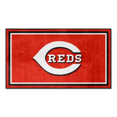 Fan Mats  LLC Cincinnati Reds 3x5 Rug Red