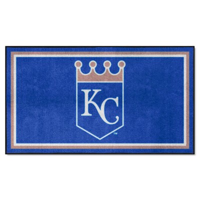 Fan Mats  LLC Kansas City Royals 3x5 Rug Blue