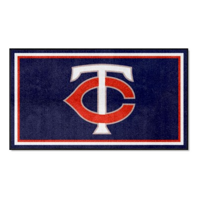 Fan Mats  LLC Minnesota Twins 3x5 Rug Navy