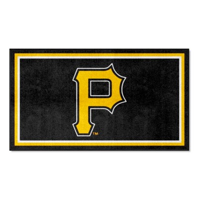 Fan Mats  LLC Pittsburgh Pirates 3x5 Rug Black