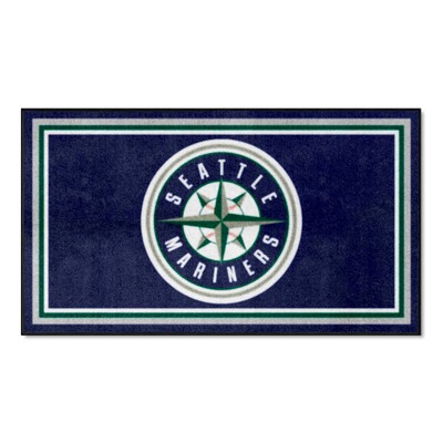 Fan Mats  LLC Seattle Mariners 3x5 Rug Navy