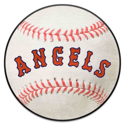 Fan Mats  LLC Anaheim Angels Baseball Mat Retro White