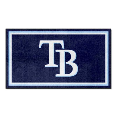 Fan Mats  LLC Tampa Bay Rays 3x5 Rug Navy