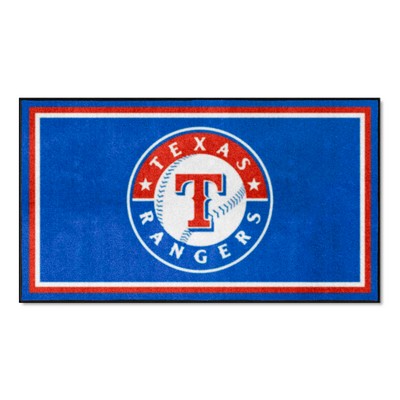 Fan Mats  LLC Texas Rangers 3x5 Rug Blue