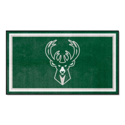 Fan Mats  LLC Milwaukee Bucks 3x5 Rug Green